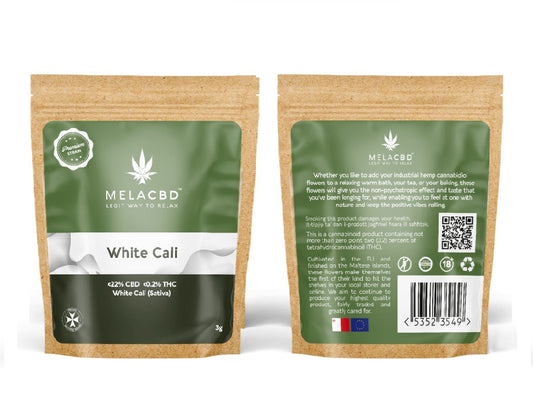 Mela White Cali Baggie, 3g